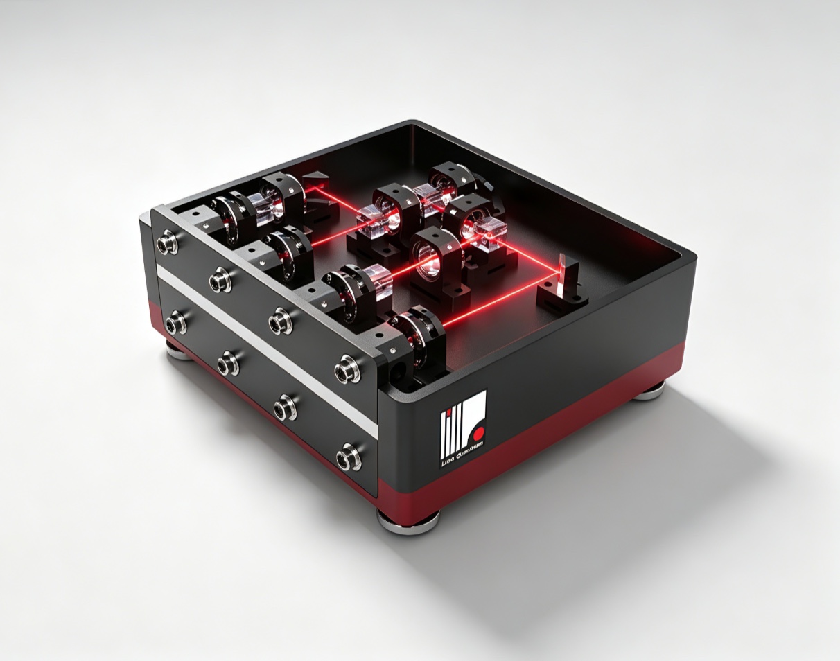 LinQ Quantum pluggable four-wavelength beam splitter module with pre-aligned optics